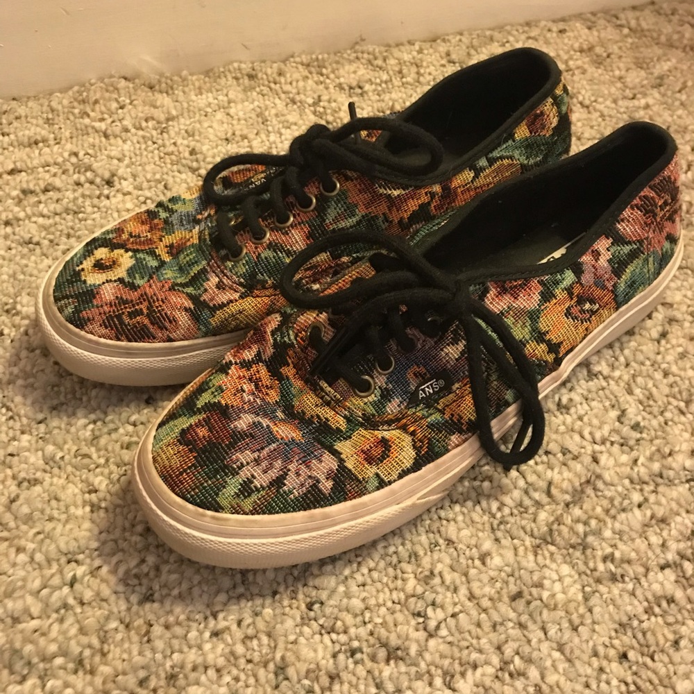 VANS abstract sunflower pattern